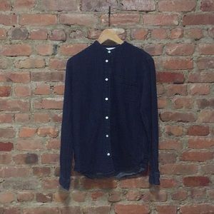 Norse projects collarless button down shirt